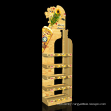 Manufacture Custom Retail Wooden MDF Wine Display Rack